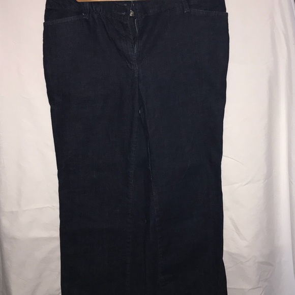 Talbots Signature Flare Bootcut Dark Wash Jeans - Picture 6 of 7